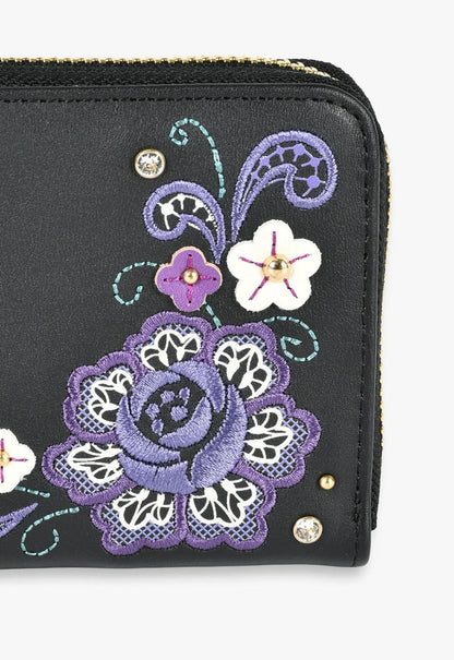 The Aria Wallet - Black | Anna Sui