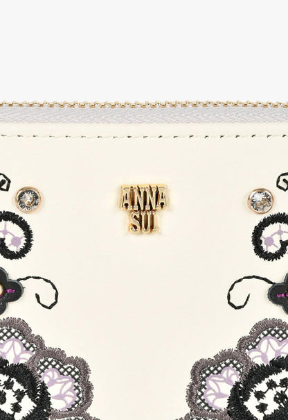 The Cadenza Wallet - Ivory | Anna Sui