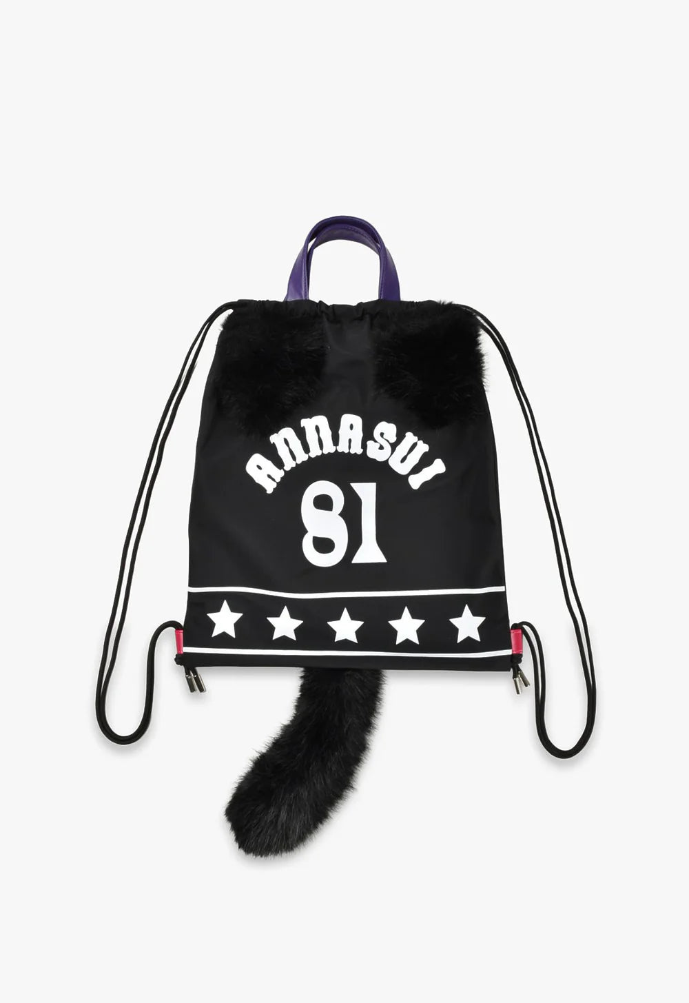 Black Cat Drawstring Bag | Anna Sui