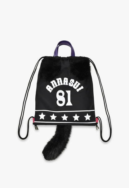 Black Cat Drawstring Bag | Anna Sui