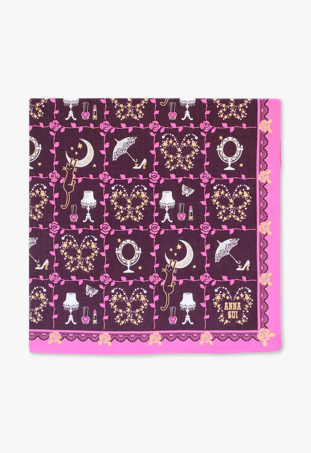 Rose Vine Decor Handkerchief | Anna Sui