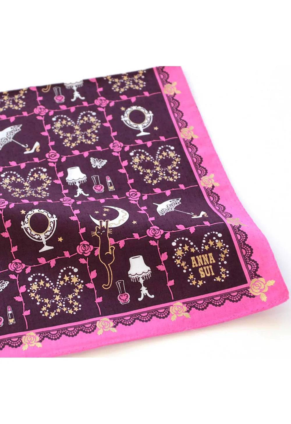 Rose Vine Decor Handkerchief | Anna Sui