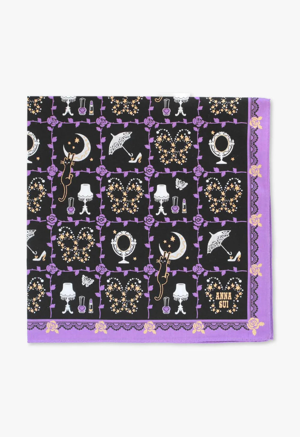 Rose Vine Decor Handkerchief | Anna Sui