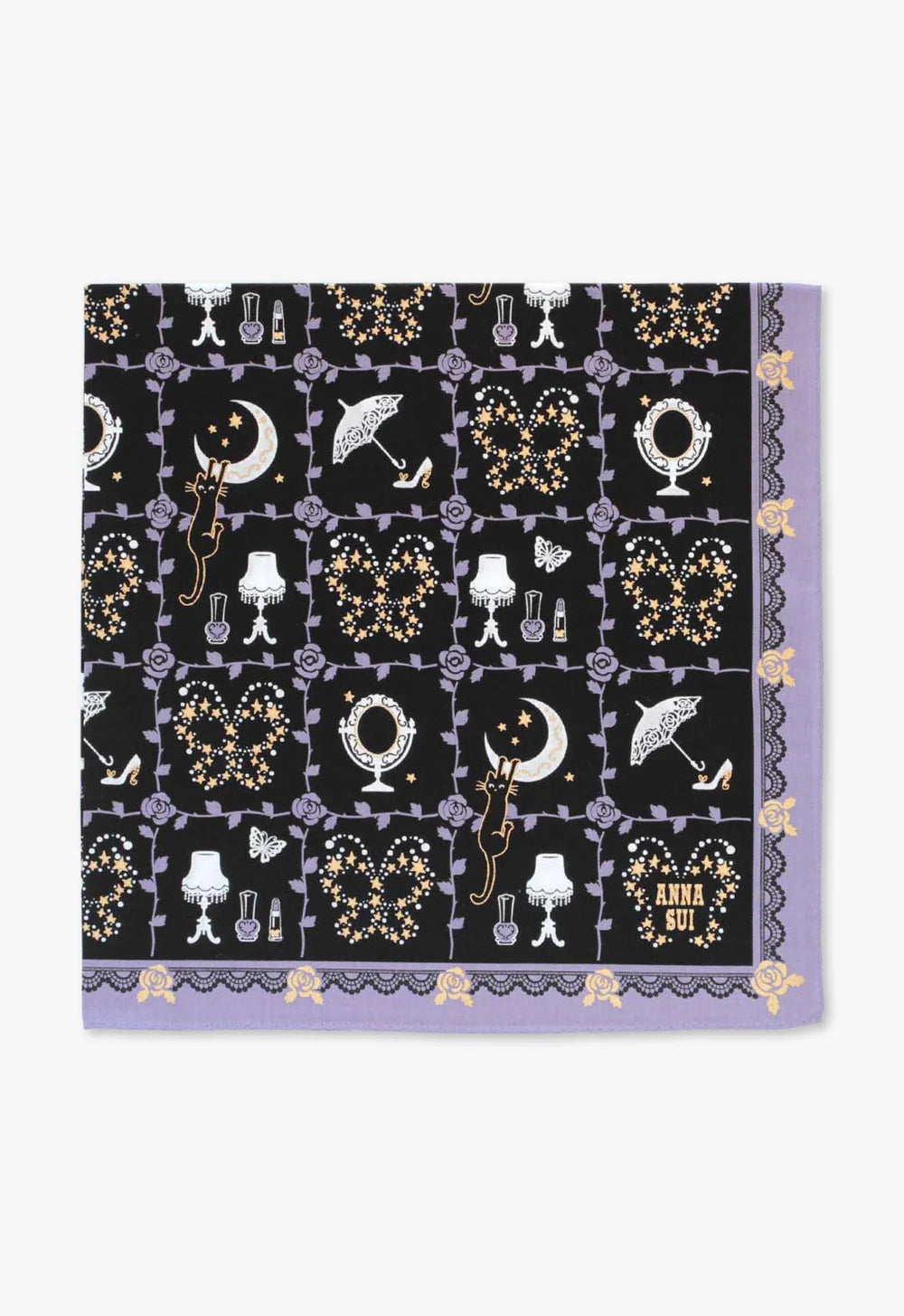 Rose Vine Decor Handkerchief | Anna Sui