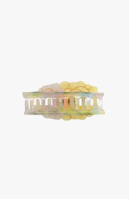 Double Rose Large Jaw Clip – Iridescent Bloom | Anna Sui