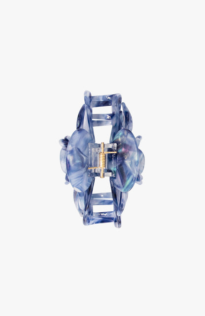 Rose Petal Bar Large Jaw Clip- Blue | Anna Sui
