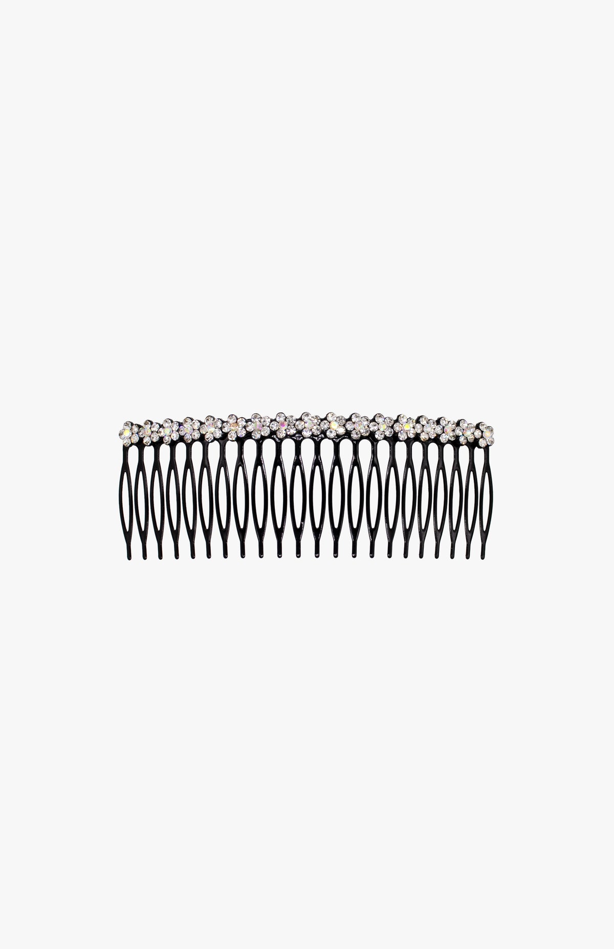 Swarovski Jeweled Flower Comb- Silver | Anna Sui