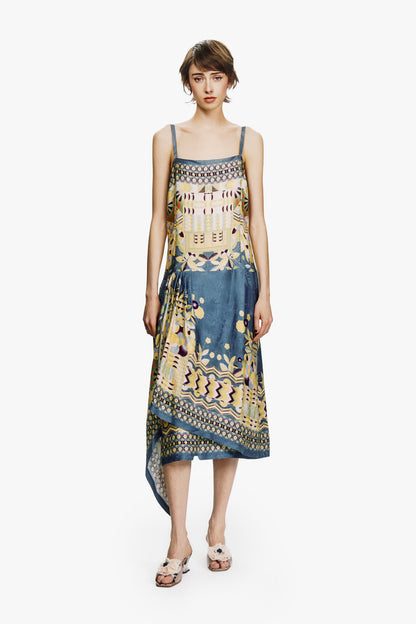 Pueblo Deco Border Dress | Anna Sui
