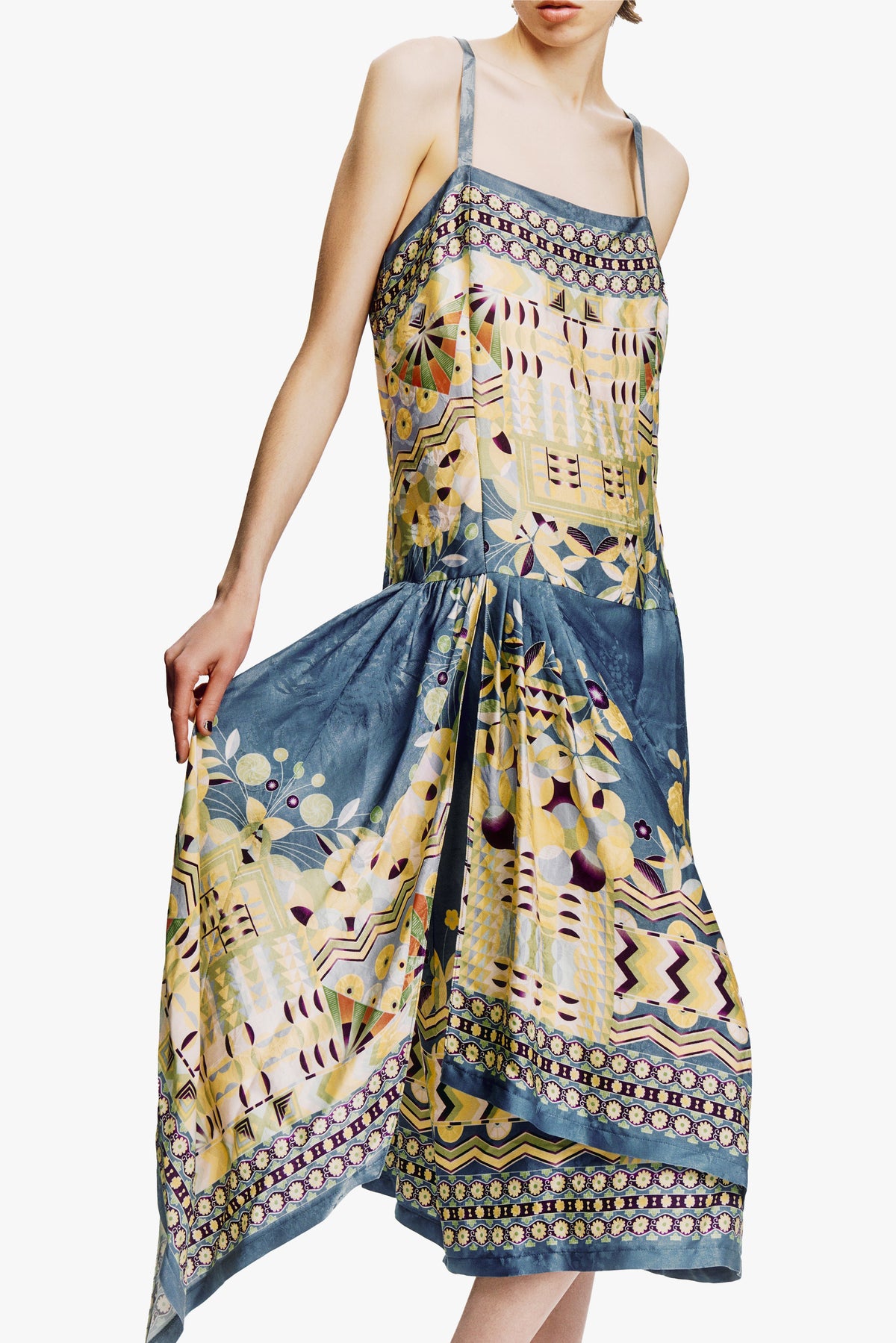 Pueblo Deco Border Dress | Anna Sui