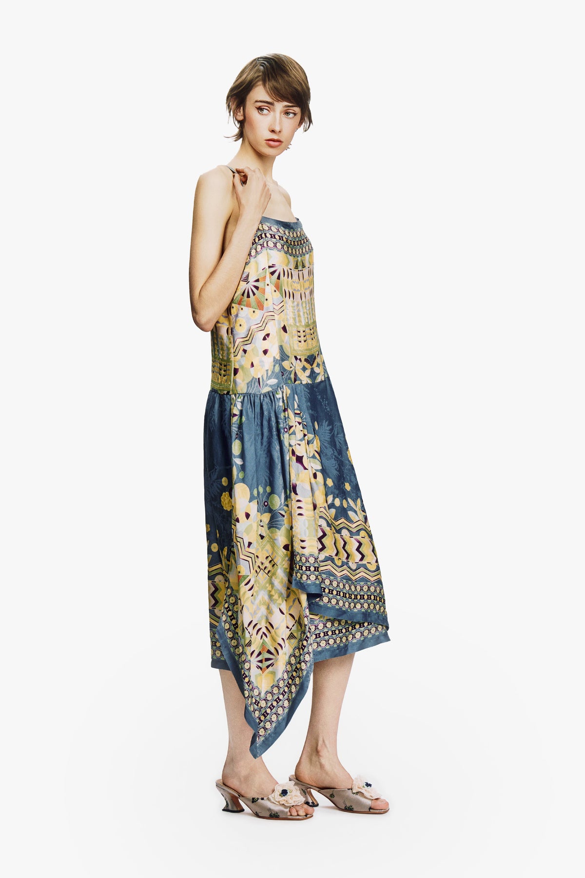 Pueblo Deco Border Dress | Anna Sui