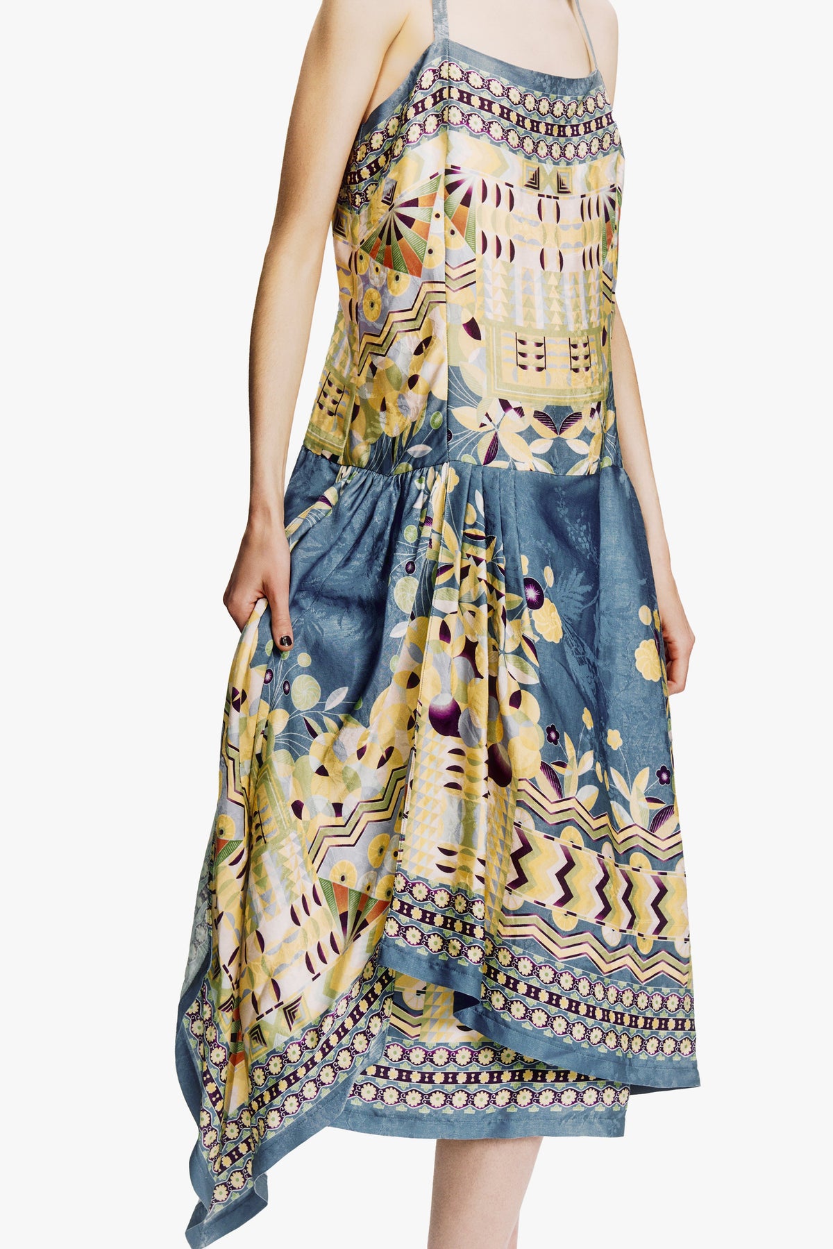 Pueblo Deco Border Dress | Anna Sui