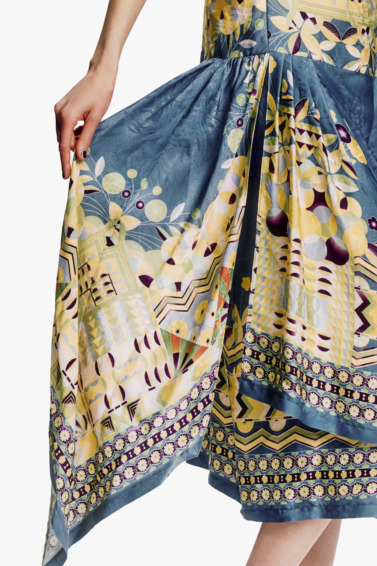 Pueblo Deco Border Dress | Anna Sui