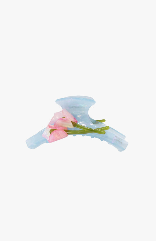 French Tulip Jaw Clip- Blue | Anna Sui