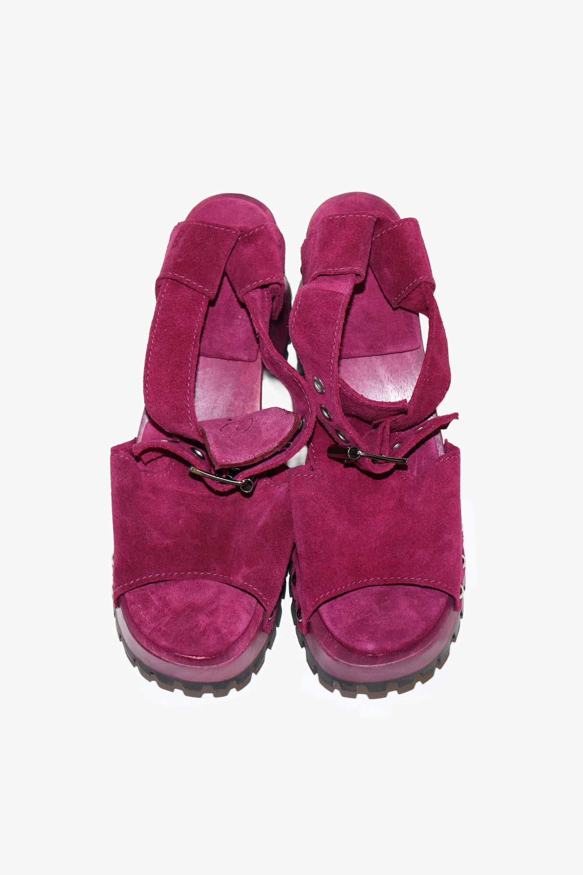 John Fluevog x Anna Sui Clog Sandals - Purple (Sample) | Anna Sui