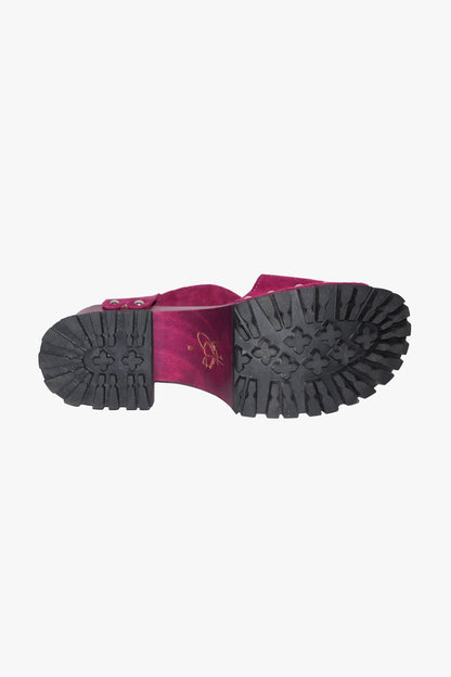 John Fluevog x Anna Sui Clog Sandals - Purple (Sample) | Anna Sui