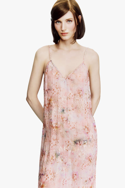 Oasis Blooms Slip Dress- Blush | Anna Sui