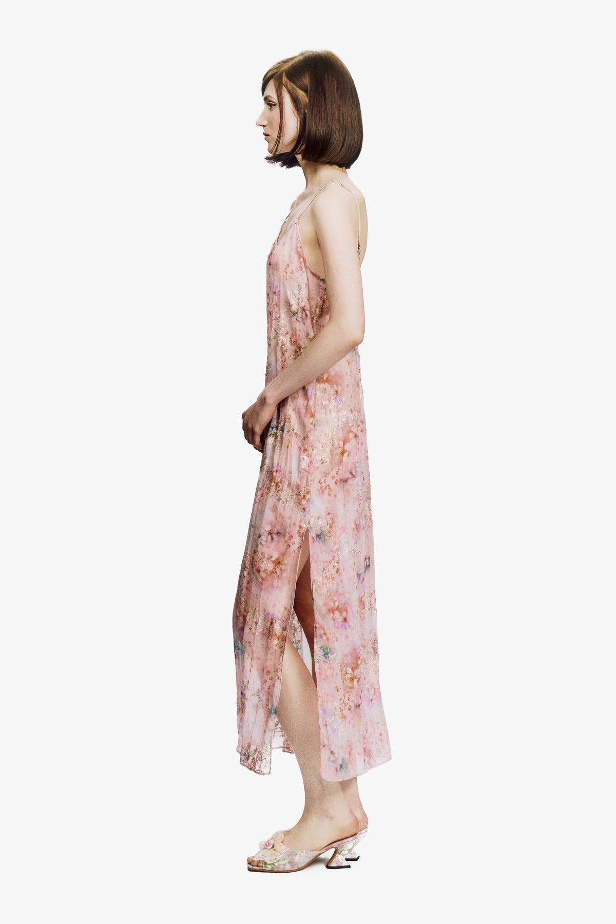 Oasis Blooms Slip Dress- Blush | Anna Sui