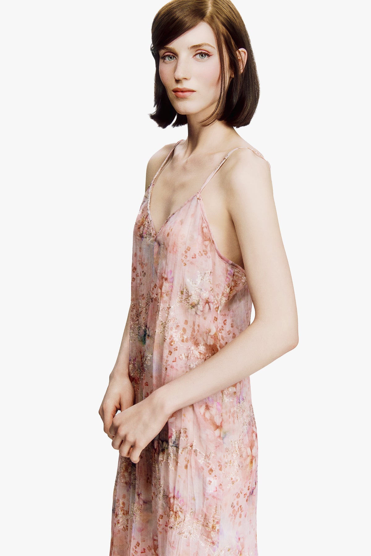 Oasis Blooms Slip Dress- Blush | Anna Sui