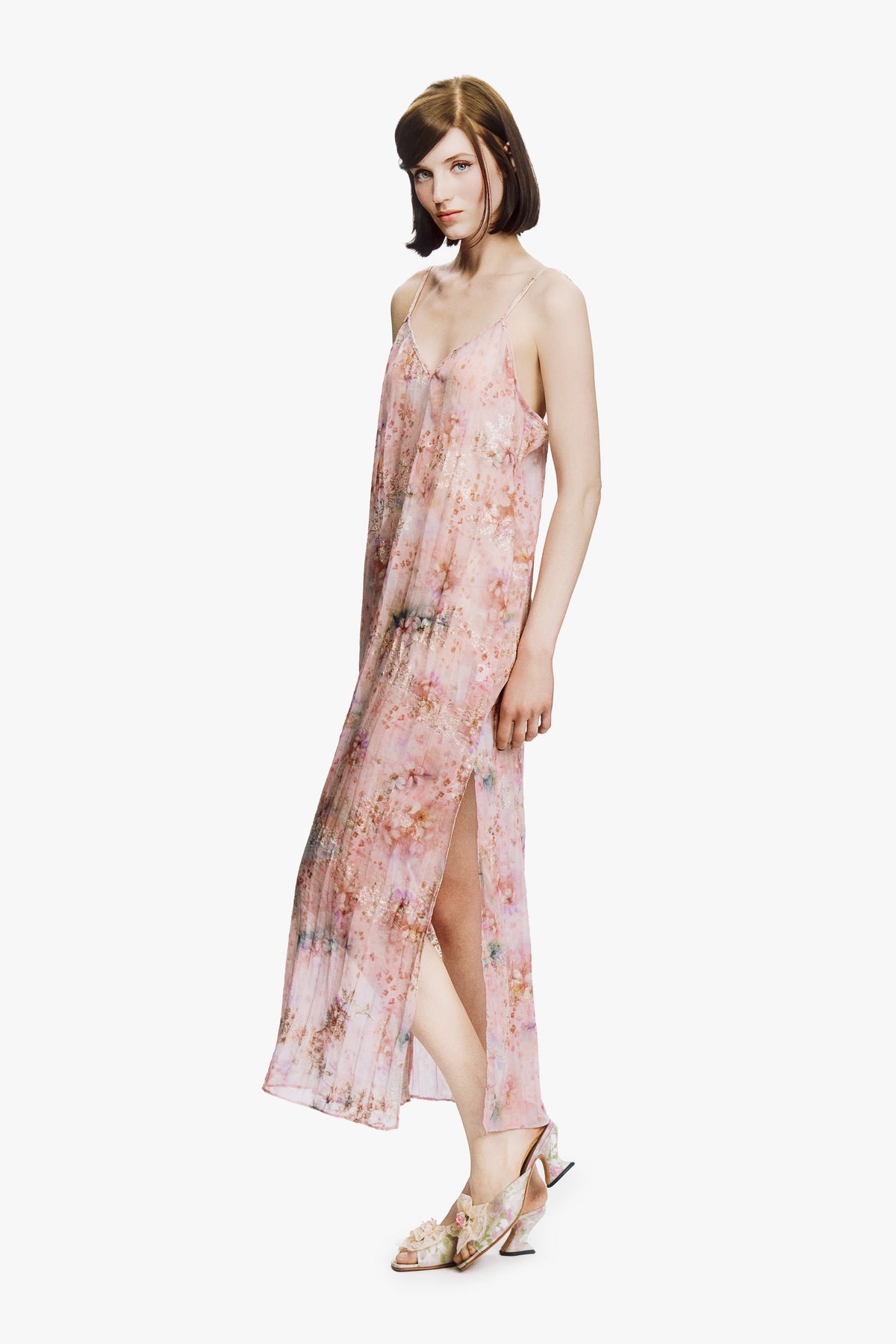 Oasis Blooms Slip Dress- Blush | Anna Sui