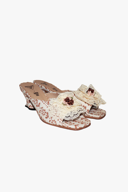John Fluevog x Anna Sui Brocade Mule Sienna (Sample) | Anna Sui