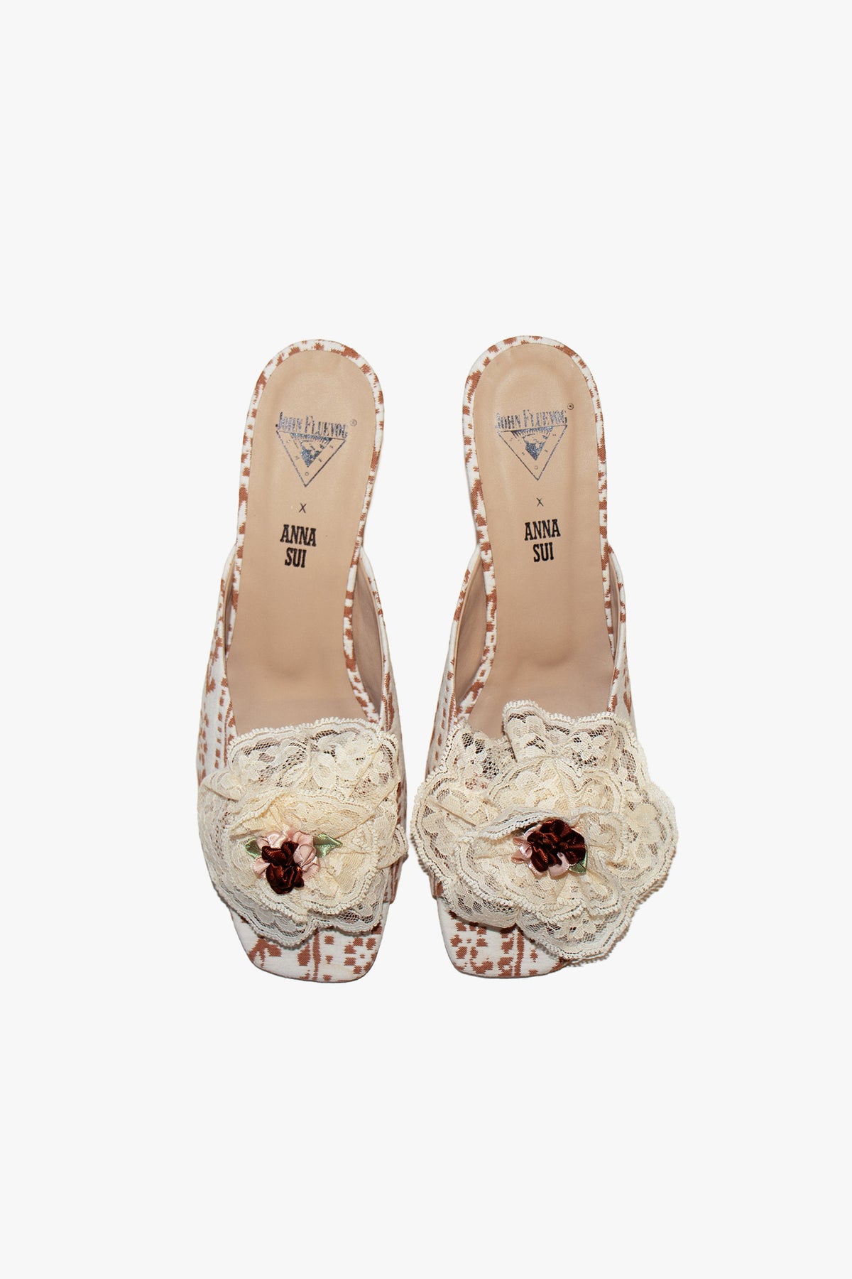 John Fluevog x Anna Sui Brocade Mule Sienna (Sample) | Anna Sui