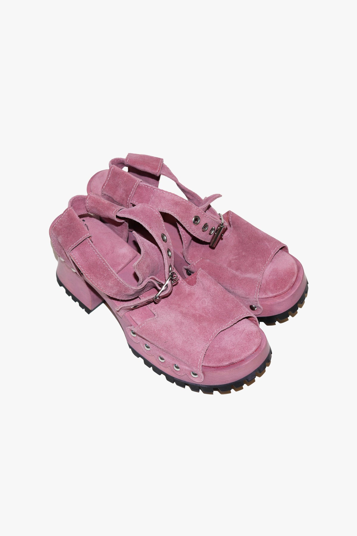 John Fluevog x Anna Sui Clog Sandals - Mauve (Sample) | Anna Sui