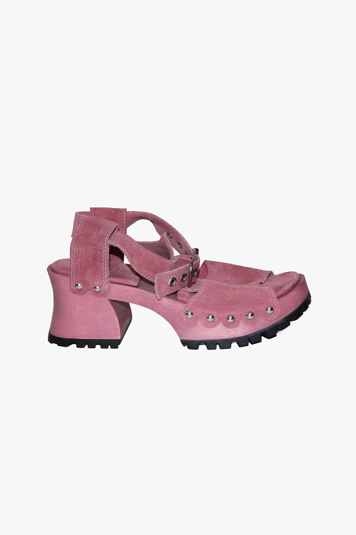 John Fluevog x Anna Sui Clog Sandals - Mauve (Sample) | Anna Sui