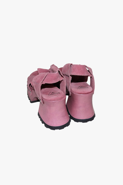 John Fluevog x Anna Sui Clog Sandals - Mauve (Sample) | Anna Sui