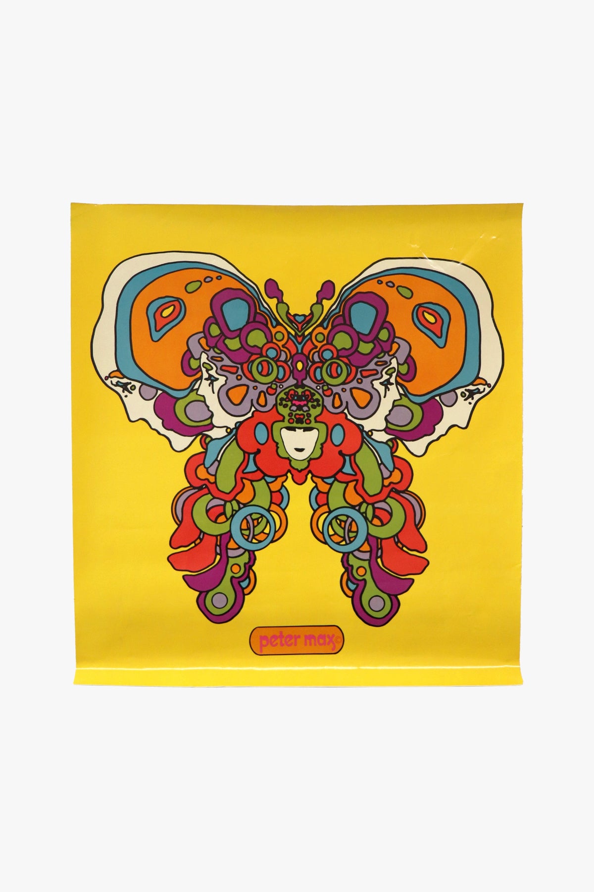 Vintage Peter Max 1969 Original 5 Women Butterfly Poster | Anna Sui