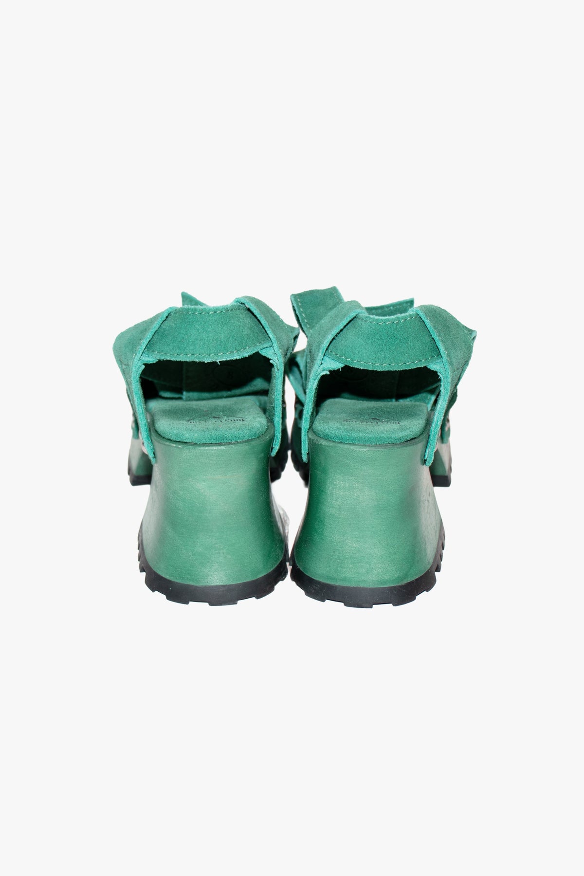 John Fluevog x Anna Sui Clog Sandals - Green (Sample) | Anna Sui