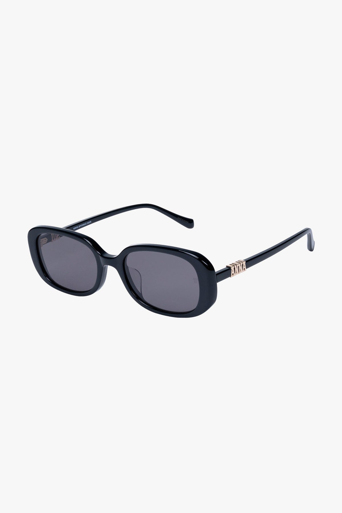 Anna Sui Classic Square Sunglasses - Black | Anna Sui