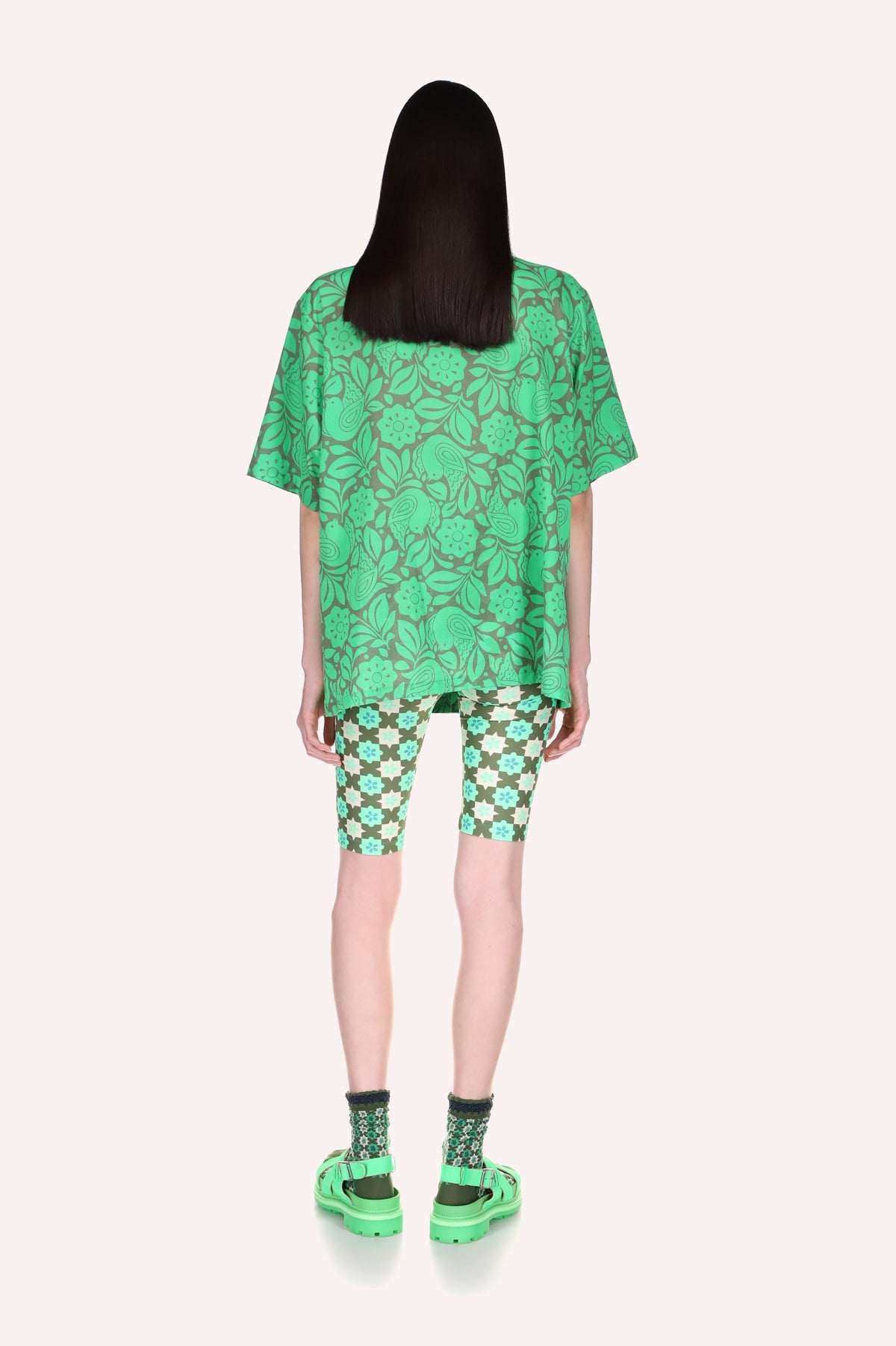 Utopian Gingham Bike Shorts | Anna Sui