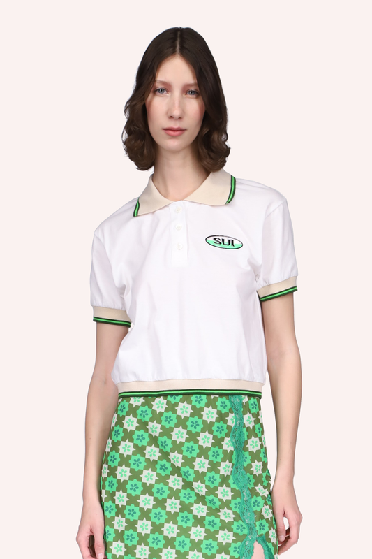 Deco Polo Tee | Anna Sui