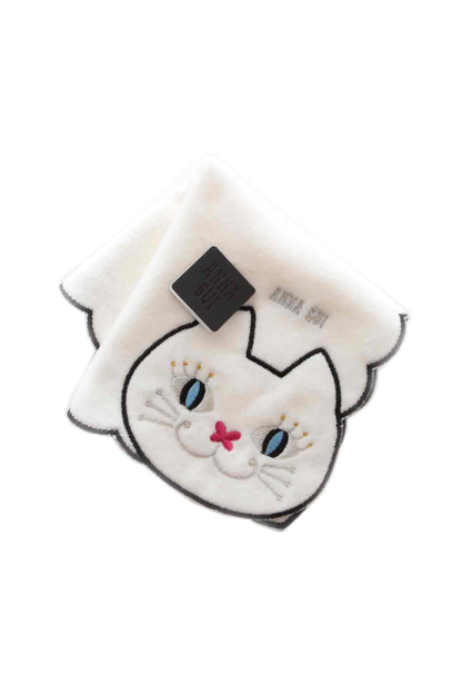 Cat Embroidery Washcloth | Anna Sui