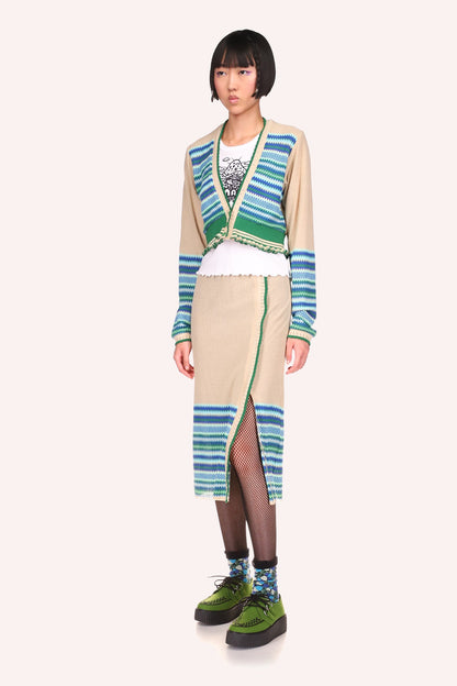 Tonal Zigzag Skirt | Anna Sui