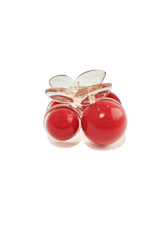Jumbo Cherry Jaw Clip Red - Clear | Anna Sui