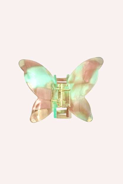 Large Gemstone Butterfly Jaw Clip - Minty-Sand | Anna Sui