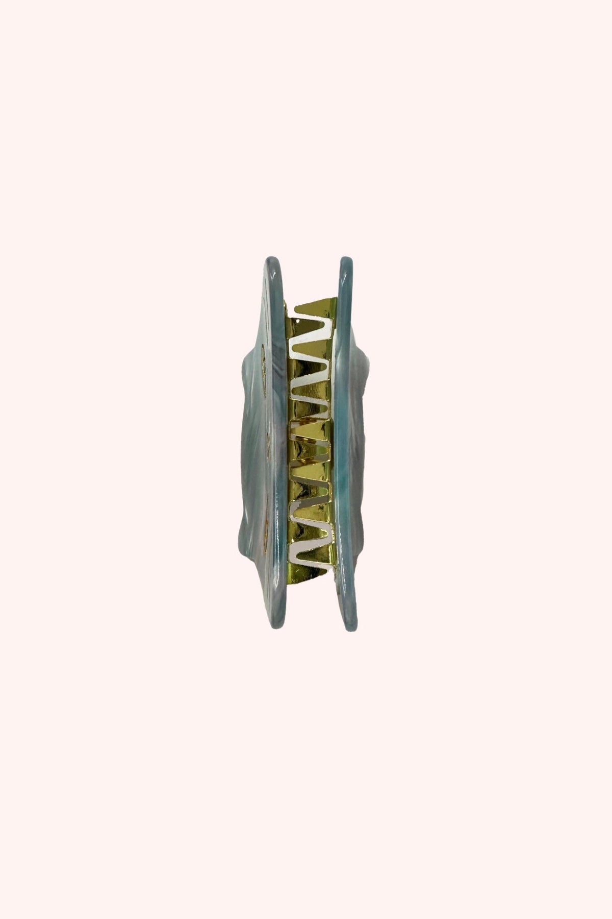 Etched Large Cat Jaw Clip Sky Blue | Anna Sui