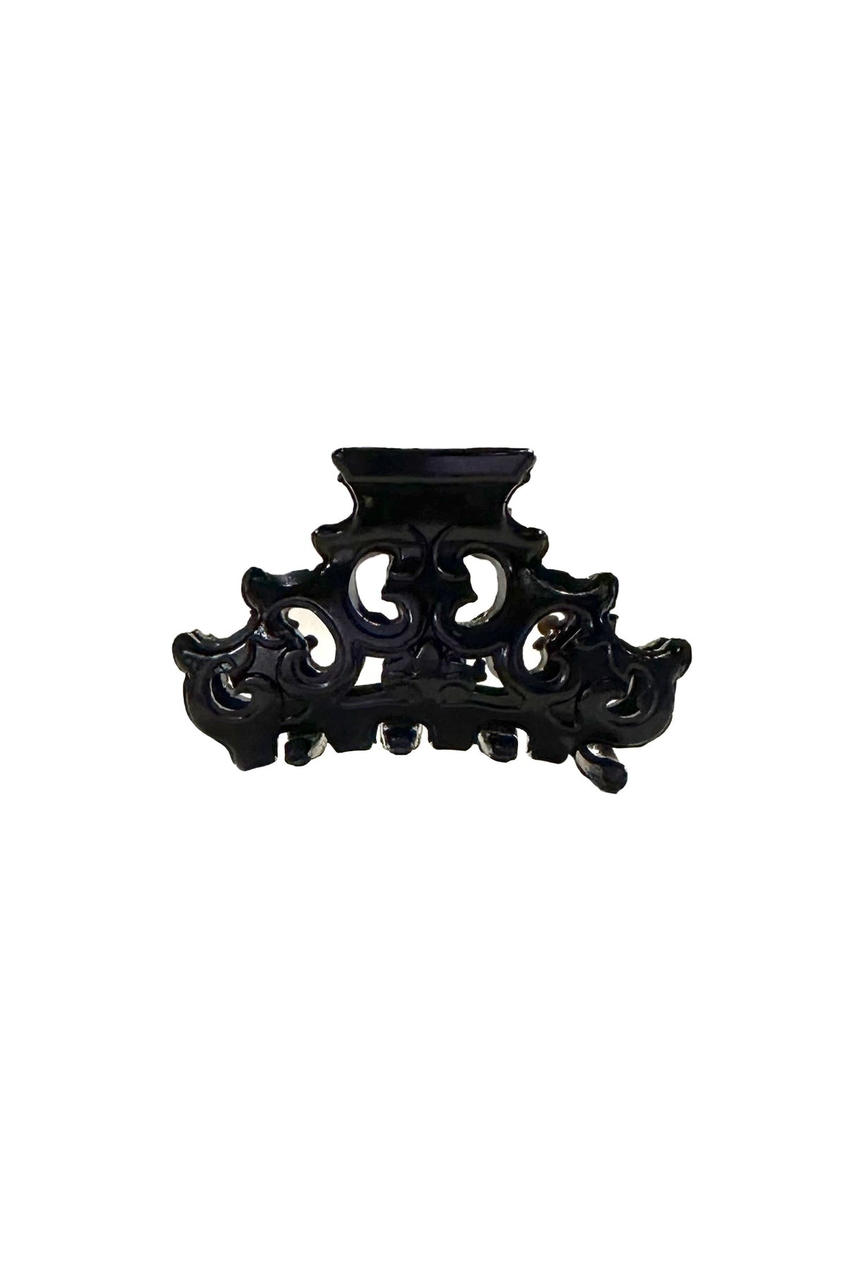 Mini Medieval French Jaw Clip Black | Anna Sui