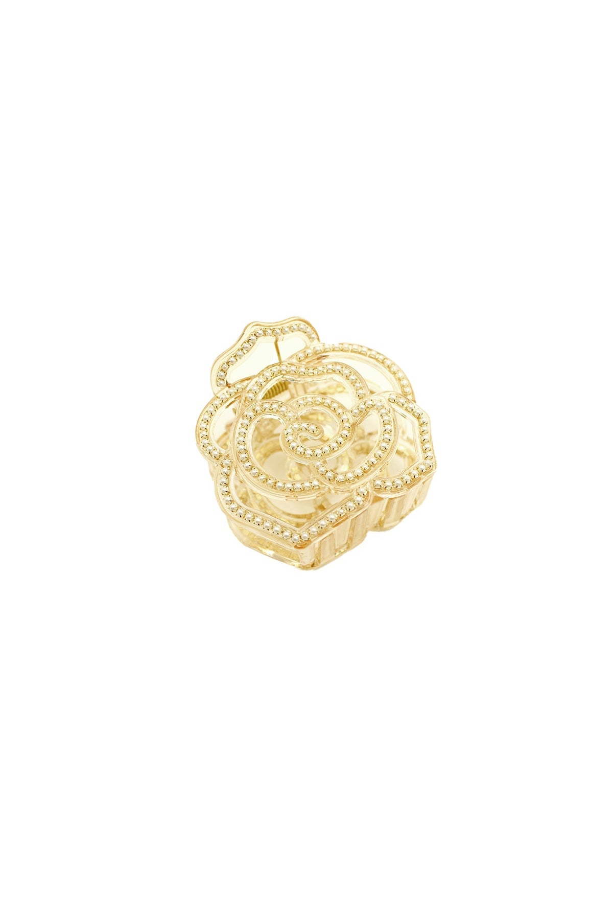 Large Vera Cut Out Flower Jaw Clip - Ivory | Anna Sui