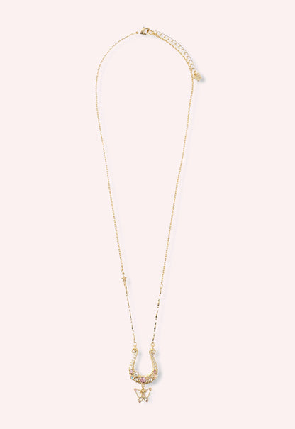 Lucky Horseshoe Charm Necklace - Gold | Anna Sui