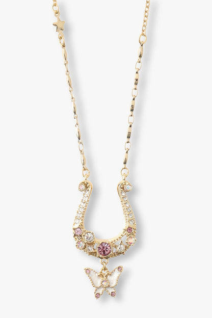 Lucky Horseshoe Charm Necklace - Gold | Anna Sui