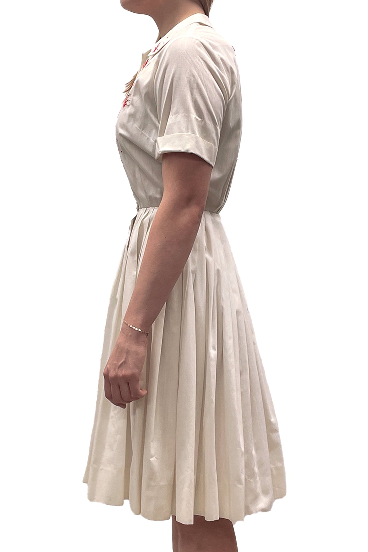 Vintage Peck + Peck Collared A-line Pleated Dress | Anna Sui