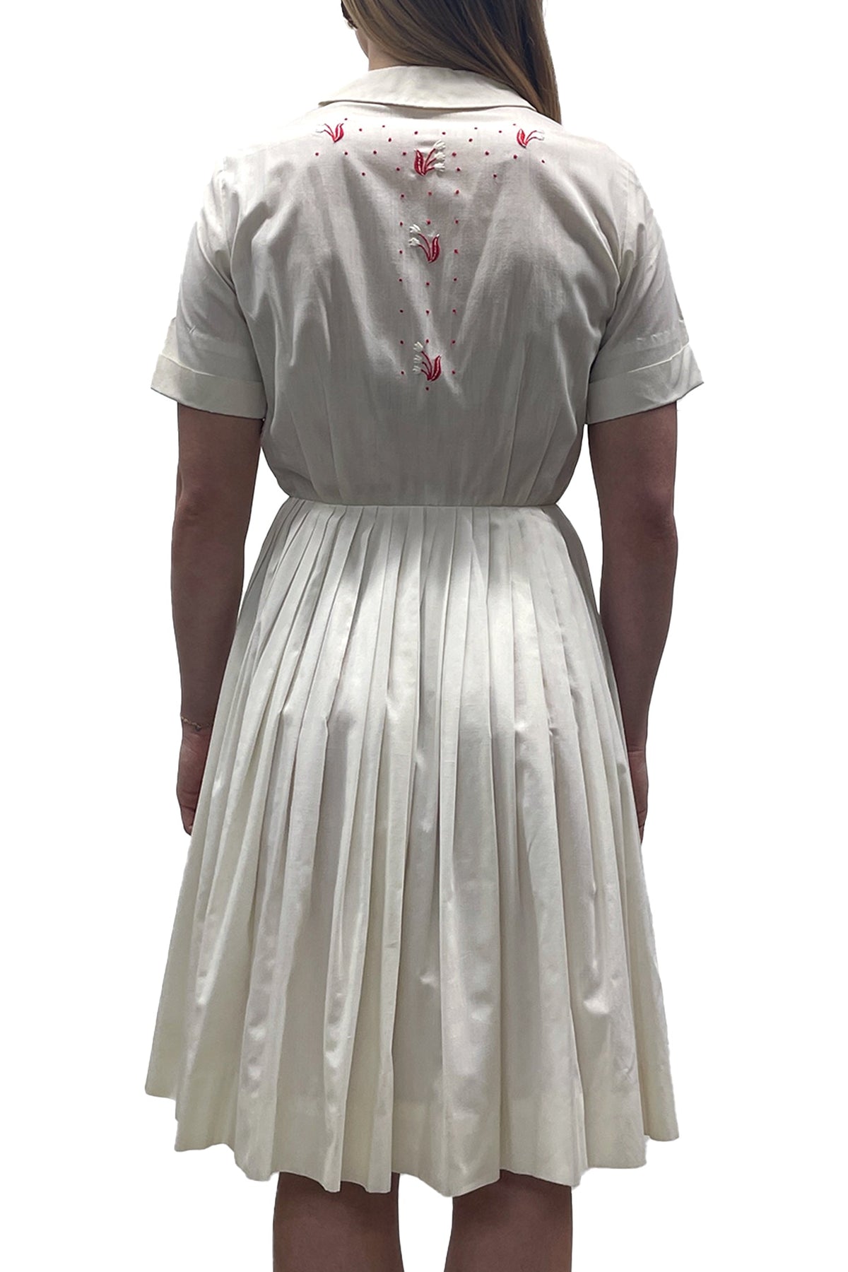Vintage Peck + Peck Collared A-line Pleated Dress | Anna Sui