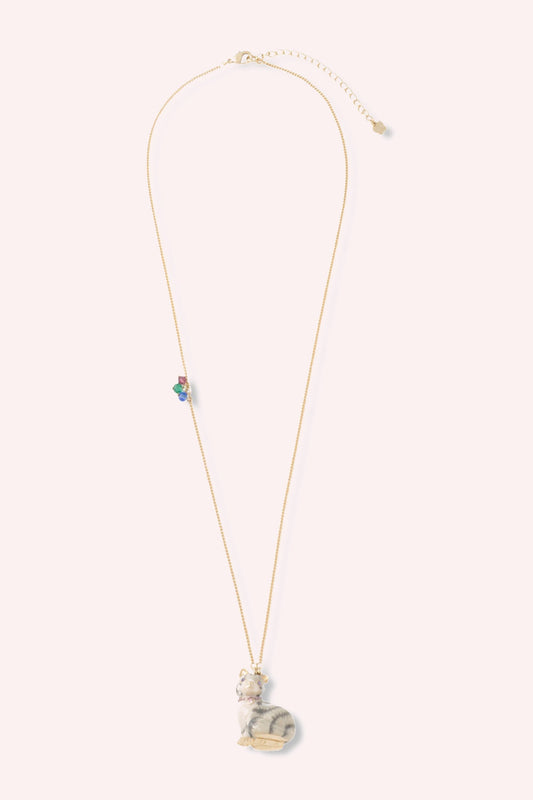 Cat Necklace - Grey Multi | Anna Sui
