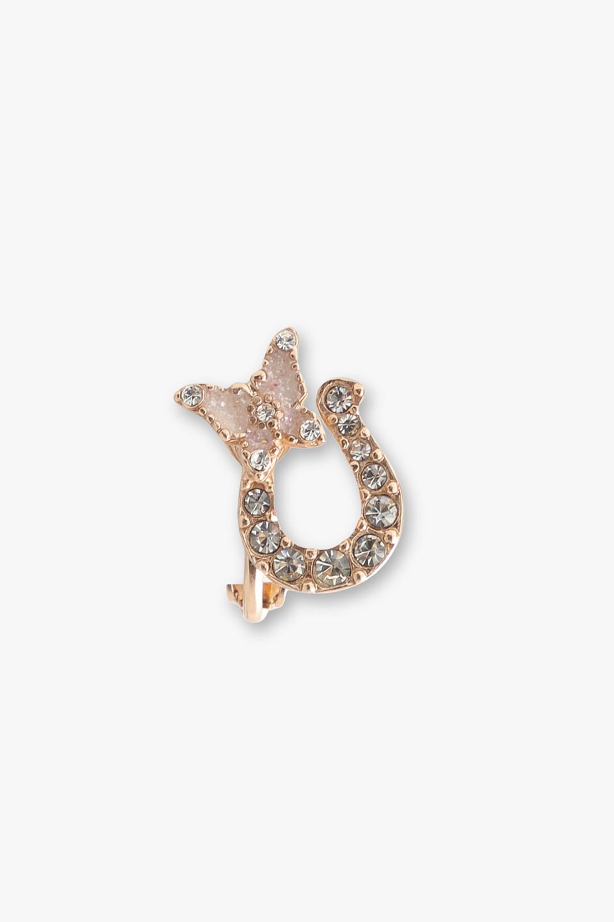 Lucky Horseshoe Stud Earrings - Rose Gold | Anna Sui