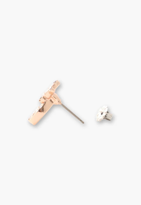 Lucky Horseshoe Stud Earrings - Rose Gold | Anna Sui