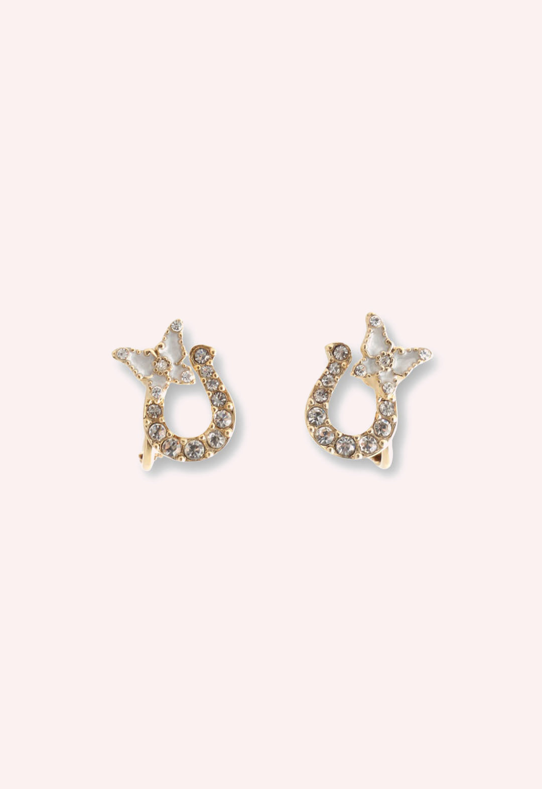 Lucky Horseshoe Stud Earrings - Gold | Anna Sui
