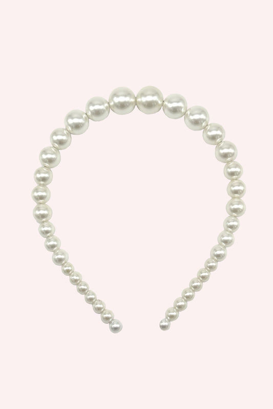 String of Pearls Headband Ivory | Anna Sui