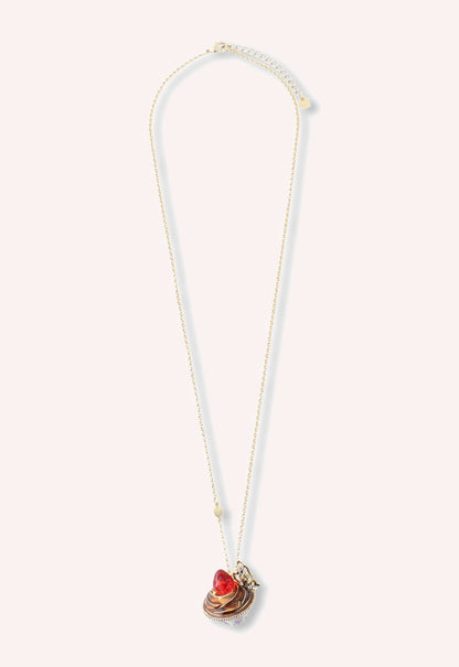 Strawberry Cupcake Necklace - Red Multi | Anna Sui
